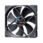 Fractal Design Dynamic X2 GP-14 Computer Fan - Silent Fan - High Airflow – 140x140x25 mm – 1000RPM – FDB-Bearings – Trip Wire - Aerodynamically shaped struts – 12v - Black Edition (Single)