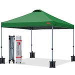 MasterCanopy Durable Ez Pop-up Gazebo Tent with Roller Bag(2.5x2.5M,Forest Green)