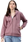 ADBUCKS Women's Solid Cotton Hooded Sweatshirt (in, Alpha, 3XL, Onion)