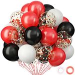 62Pcs Red and Black Balloons Kit - 