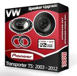 Transporter T5 Speaker upgrade Front Door Pioneer car speakers 6.5" 17cm 300W