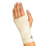 UptoFit Copper Wrist Brace Wrist Compression Sleeve, Lightweight Breathable for all Day Support of Carpal Tunnel,Arthritis,Tendonitis,Bursitis andWrist Sprain (Large)