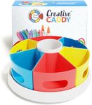 Creative Caddy Rotating Art Supply Organizer, Kids Desk Organizer, Art Caddy, Crayon Holder Marker Organizer, Art Organizers and Storage, Kids Art Desk Accessories, Homeschool Supplies