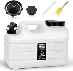 Sahasea 3 Gallon Water Jug, Portable Camping Water Jug BPA Free, Leak-Proof Water Storage Containers for Camping, Emergency Water Storage for Outdoor Hiking Picnic, White