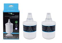 FilterLogic FFL-180S Fridge Water Filter Compatible with Samsung Aqua Pure Plus DA29-00003G, DA29-00003B, DA29-00003A, DA97-06317A, DA61-00159A, HAFCU1/XAA, HAFIN2/EXP, APP100; WSS-1, WF289 (2 Pack)