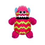 Lizzy Children's Kids Worry Monster 35cm | Soft Plush Toy With Zip Up Mouth Eats Worry Notes Sleep Companion Fluffy Fur With Troll Hair Soft Cuddly Toy For Kids (Pink And Green)