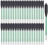 PMSM Aluminum Crossbow Bolts 6.5 inch Mini Crossbow Arrows with High Impact Bolts for 50lbs-80lbs Pistol Crossbow Fishing Hunting Target Shooting Practice 24/36/60 Pcs (60PCS)