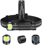 OLIGHT Perun 3 Rechargeable Headlamp Flashlight, 3000 Lumens LED Headlight with Red Light, Waterproof Head Lamp with Headband for Outdoor Camping, Hiking, Working(Black)