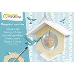 Avenue Mandarine - Ref CO172C - Build Your Own Wooden Bird Feeder Kit - Includes Wooden Elements, Brush, Glue & Paint - Fully Functional, Suitable for Ages 6-10+