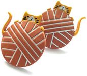 Cute Cat Earrings Orange Kitten Stud Earring Teen Girls Cat Lovers Birthday Anniversary New Year Gift