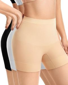 ForeverShaper 3 Pack Shapewear Tummy Control Seamless Slip Shorts for Under Dress Breathable Anti Chafing Shaper Shorts for Women