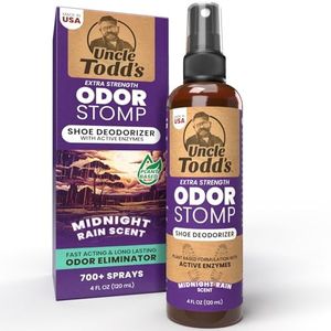 Uncle Todd's Odor Stomp Shoe Deodorizer - Stocking Stuffer Gift Idea - Proven & Powerful Enzyme Shoe Spray for Odor Elimination in All Footwear - Unique Gag Xmas Gift (Midnight Rain)