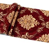 prior.choice 9.5X0.53M Retro AB Vintage Damask Stripes Waterproof Deep Embossed Textured PVC Wallpaper Roll for Bedroom Livingroom 1.73' W x 31.2' L=5.035㎡ (54sq.ft) (A Red Damask)