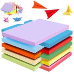 RIVIEVAL A5 Colored Paper 100 Sheets Craft Paper Coloured Paper Pack Assorted Pastel Paper for Handmade Origami, Kids, Adults, Beginners, Arts and Crafts Colorful Projects