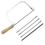 Coping Saw and Assorted Blade Set - Woodworking Hand Saw with Blades for Fine Cuts Wood Color 30 x 12cm - DIY Crafts Coping Saw Tool