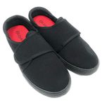 Boys Girls Kids School Pumps Touch Fastening Plimsolls Plimsoles Black PE Trainers