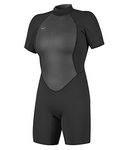 O'Neill Wetsuits Women's Reactor II 2mm Back Zip Spring Wetsuit, Black, 14