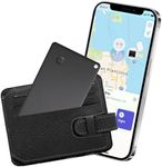 Olycism Wallet Tracker Card Bluetooth (IOS Only, NOT for Android) Item Finders for Wallet ID Card Backpack Luggage Tracker for Suitcases with Rechargeable Battery 98 Feet Finding Range IPX8 Waterproof