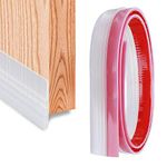 Door Drafter Stoppper, Door Bottom Seal Strip - Self-Adhesive Under Door Sweep Weather Stripping, Door Soundproofing in Transparent by SUNMON