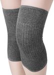 Fakeface Womens Mens Winter Knee Brace Leg Knee Warmers Sleeve Wrap Stretchy Thermal Thick Cashmere Wool Knee Pad Support