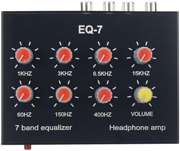 7 Band Sound Equalizer 2 Channel Audio Mixer Equalizer Digital Sound Equalizer