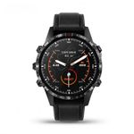 Explorer GT45 Smart Watch for Men 1.6" HD Display BT Call & Text Waterproof Sports Mode Pedometer Fitness Tracker Watch for Android iOS iPhone Samsung (Black-Black Leather)