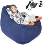 TED KANGAROO - Sensory Chair for Kids - Inflatable Peapod for Children, Triangle Chair Includes Electric Air Pump