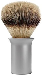 SUPPLY Silvertip Synthetic Shaving Brush for Men – Dense Synthetic Fibers, Thick Lather, Classic Matte
