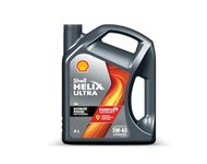 Shell Helix Ultra 5W-40 API SQ Fully Synthetic Engine Oil for Petrol, Diesel, CNG/LPG Cars (4 L)