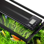 hygger Auto On Off LED Aquarium Light Extendable 12-17 Inches 7 Colors Sunrise Sunset Full Spectrum