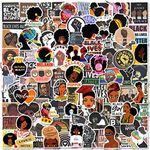 150 PCS Black Girl Magic Stickers,Black Girl Vinyl Sticker Pack for Teens Adults,Waterproof Cool Melanin Poppin Decals for Laptop Water Bottle Skateboard