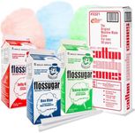 300 Cotton Candy Cones & Cotton Candy Sugar-52oz Floss-Three Pack-Choose Your Flavors