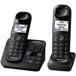 PANASONIC KX-TGL432B Dect_6.0 2-Handset Landline Telephone, Black