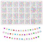 ARTDOT 1400 Pcs Organized Letter Beads Bracelet Making Kits for Girls, 28 Styles Colorful Alphabet Beads Kit for TS Friendship Bracelet with Box and Personalised Gifts for Teenage Girls