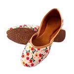 Jaipuri Jutti Mojari for Women Girls/Ladies Bellies (Numeric_9) Multi