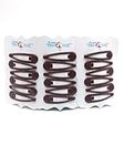 Set of 18 Snap Hair Clips barrettes Maroon Burgundy School Uniform hair barrettes Slides Sleepies Snap Bendies for Girls