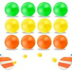 Pandahero High Visibility Waterproof Beach Paddle Ball Replacement Set - 12 Colorful Balls, Suitable for Smash Ball, Pro Kadima, and All Kinds of Outdoor Beach Paddle Games