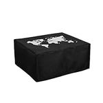 kwmobile Dust Cover Compatible with Epson EcoTank ET-2850 / EcoTank ET-2856 - Printer Case - White/Black - Travel Outline