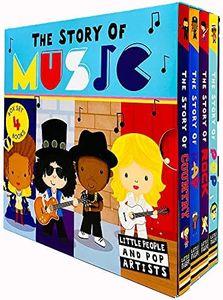 The Story of Music Little People and Pop Artists Series 4 Books Collection Box Set by Little Tiger (Pop, Rock, Rap & Country)