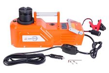 JANVITHA 12V DC Electric Hydraulic Vehicle Jack 10 Ton Capacity for Premium Cars and Heavy Vehicles Lifts Height Upto 520mm