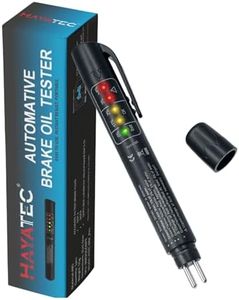 Hayatec Car Brake oil Tester Pen, Mini Automobile Diagnostic Brake Oil Detection Pen with 5 LED Indicator, Calibrated for Testing DOT3 DOT4 fluid, Brake oil Water indicator