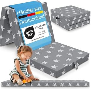 ELONEO Klappmatratze 70x190 cm, 9 cm hoch, Klappmatratze Kinder faltbar, klappbare Gästematratze, Faltbare Matratze, Reisematratze für Kinder und Erwachsene für Reisen und Camping