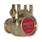 Procon 114B330F11XX Brass Rotary Vane Pump, 1/2" NPTF, 346 GPH