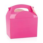 We Can Source It Ltd – Coloured Meal Box for Children/Kids - Perfect for Picnics, BBQs, and Parties - Fully Compostable, Biodegradable and Eco-Friendly (Hot/Neon Pink) - Pack of 50