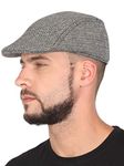 FabSeasons Self Designed Polyester Golf Flat Cap Dark Grey