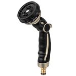 RESTMO Garden Hose Pipe Spray Gun, Metal Jet Nozzle Sprayer Heavy Duty with 9 Patterns, High Pressure Water Sprayer with Thumb Flow Control, Ideal for Outdoor Lawn & Plant Watering, Car & Pet Washing