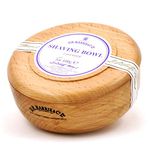 D R Harris Lavender Shaving Soap in Beech Wood Bowl (100g) by D.R. Harris