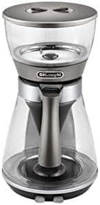 De'Longhi Clessidra 2 in 1 Drip Coffee Machine ICM17210, Pour-Over Coffee at The Touch of A Button, Grey