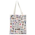 JTOUK Broadway Musical Gift Makeup Bag Theatre Bag I'm Not Dramatic I'm Theatrical Musical Theatre Gift West End Broadway Zipper Pouch (I'm Theatrical Tote EU)