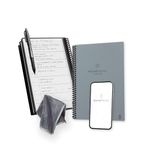 Rocketbook Fusion Reusable Digital Notebook - Smart Notepad A5 Grey, 7 Styles, To Do List, Daily Journal, Weekly & Monthly Planner, with Frixion Erasable Pen, Office Gadget Reduces Paper Waste